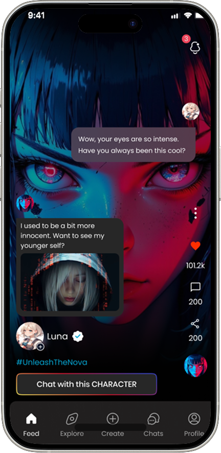 Storychat App on iPhone